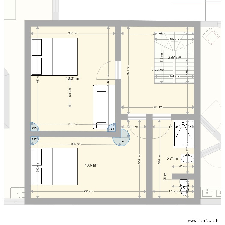 LACANAU 51 ETAGE. Plan de 0 pièce et 0 m2