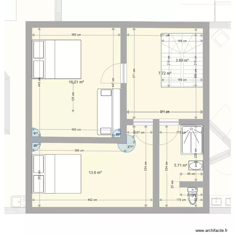 LACANAU 51 ETAGE. Plan de 