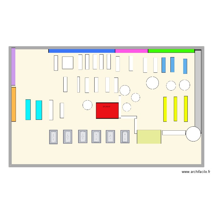 MAGASIN . Plan de 0 pièce et 0 m2