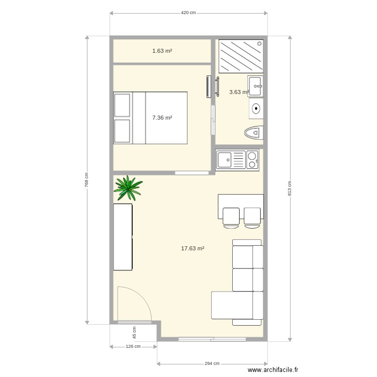 villefranche après travaux. Plan de 0 pièce et 0 m2