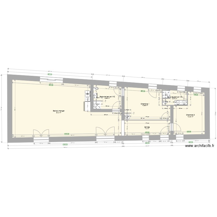 LONGÈRE DOMINIQUE. Plan de 0 pièce et 0 m2
