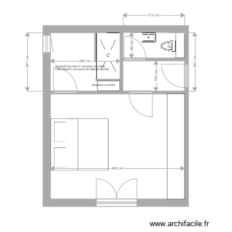 sdb rez de chaussée clarisse et baptiste 4. Plan de sdb rez de chaussée clarisse et baptiste 4. Plan de