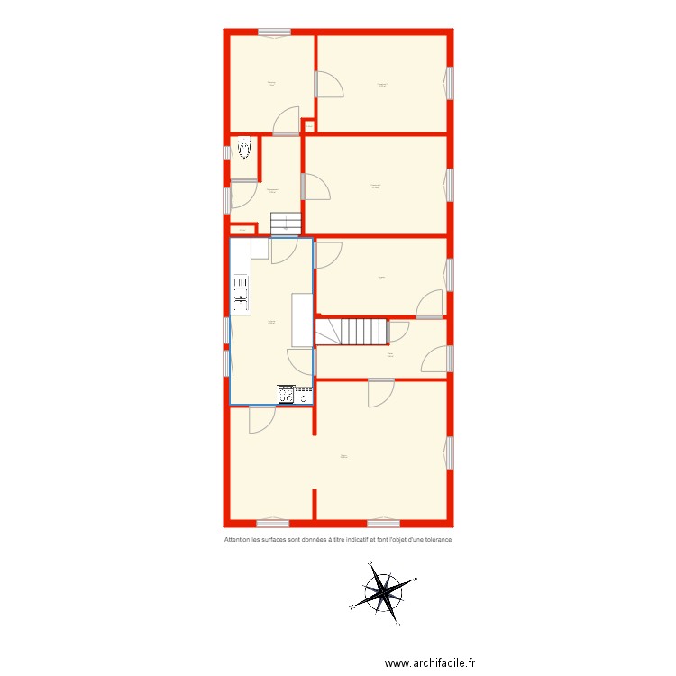 BI 4058 étage non côté. Plan de 0 pièce et 0 m2