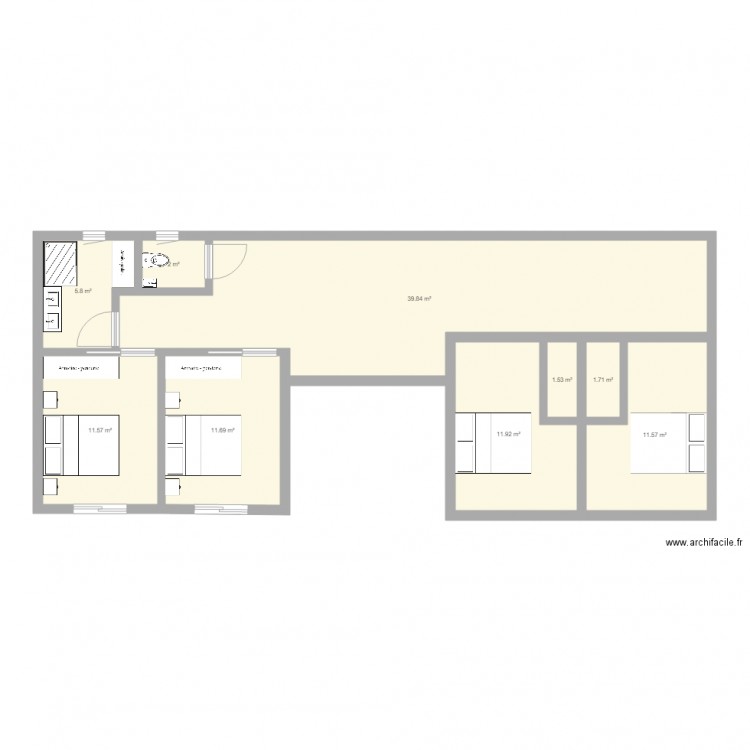 BUNGALOW PRINCIPAL 02. Plan de 0 pièce et 0 m2