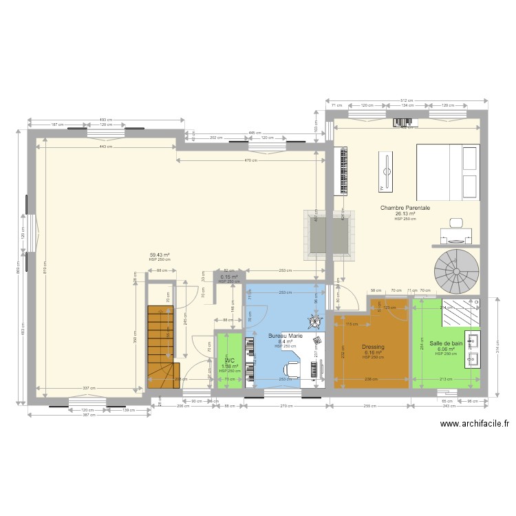 Extension Maison RDC. Plan de 0 pièce et 0 m2