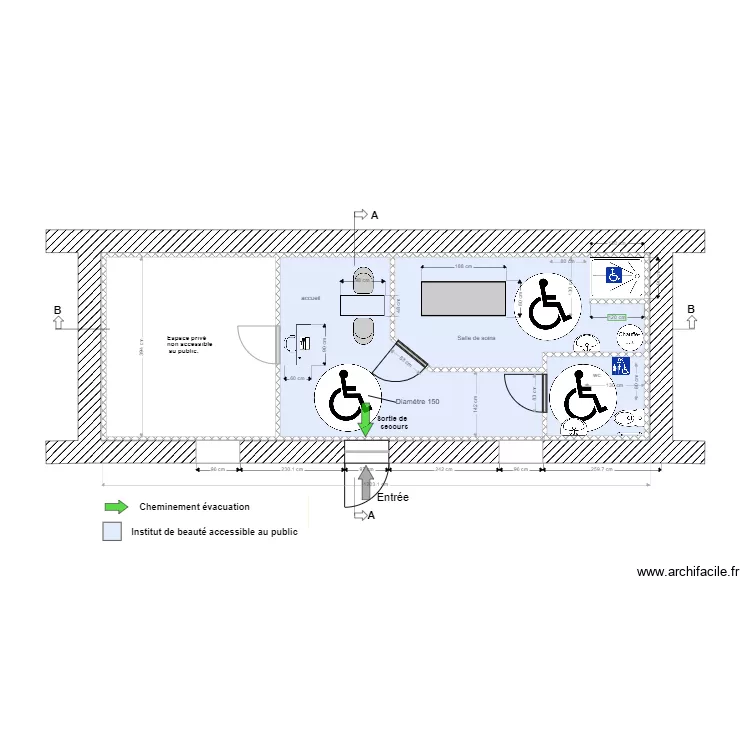 plan carole2 handi. Plan de 