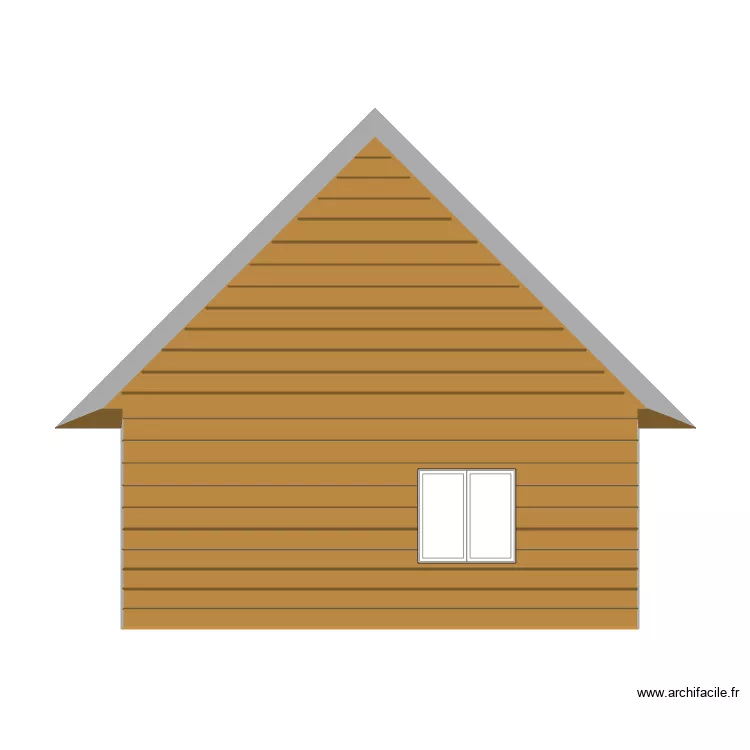 Plan fa&ccedil;ade cot&eacute; nord. Plan de 