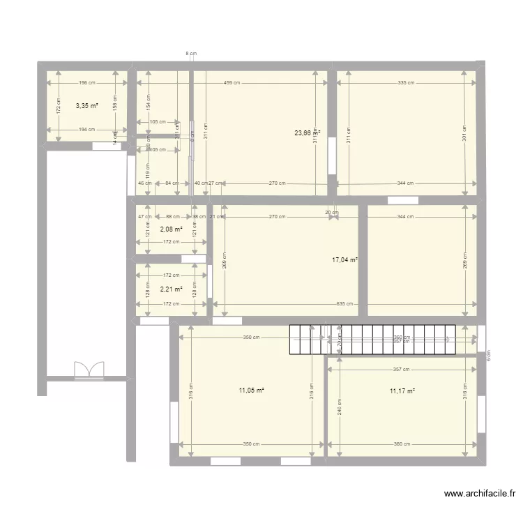 Maison F Lahaye actuel. Plan de 