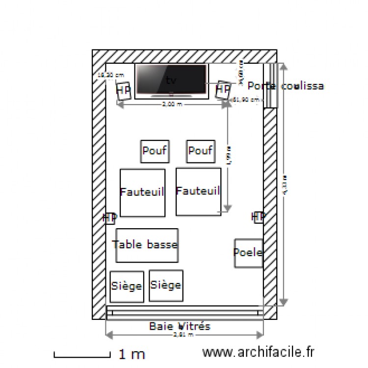 Home cinema 3. Plan de 0 pièce et 0 m2