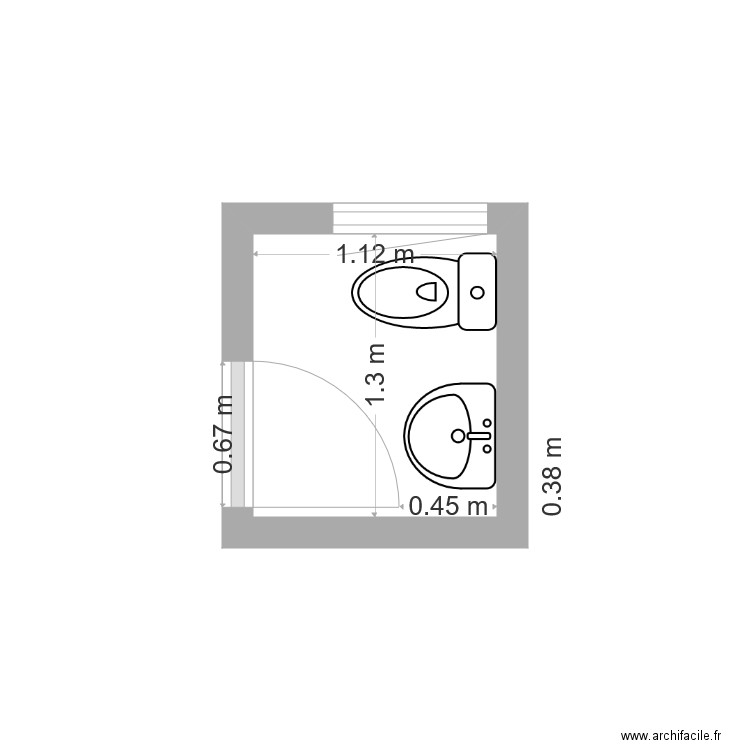 WC UG. Plan de 0 pièce et 0 m2