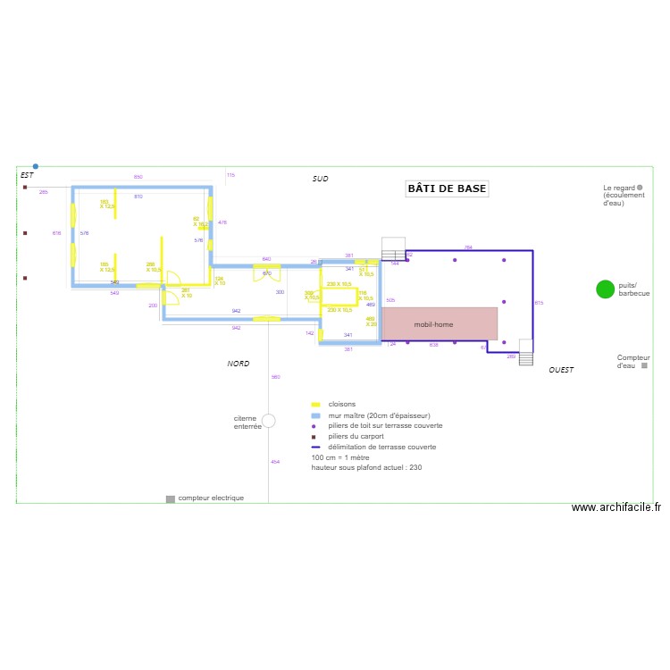 Bâti base. Plan de 0 pièce et 0 m2