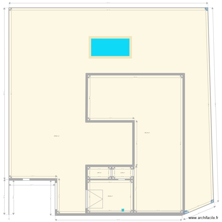 SAINT JOSEPH phase 1. Plan de 5 pièces et 875 m2