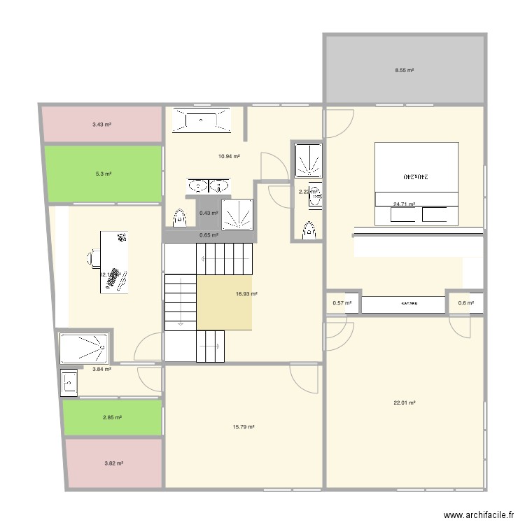 Raquette 1er V14. Plan de 0 pièce et 0 m2