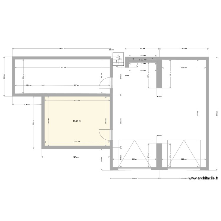 gARAGE. Plan de 0 pièce et 0 m2