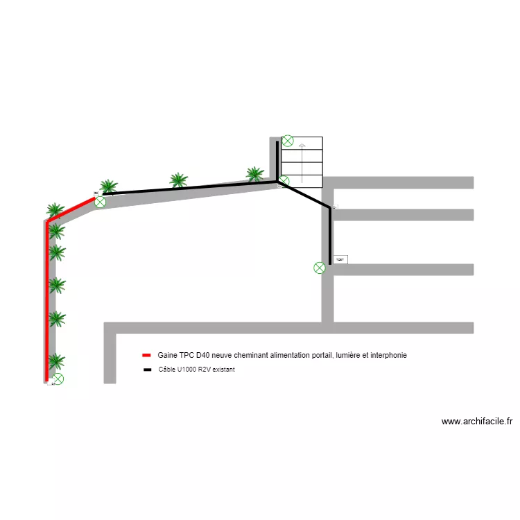 Electricit&eacute; Joncheray. Plan de 