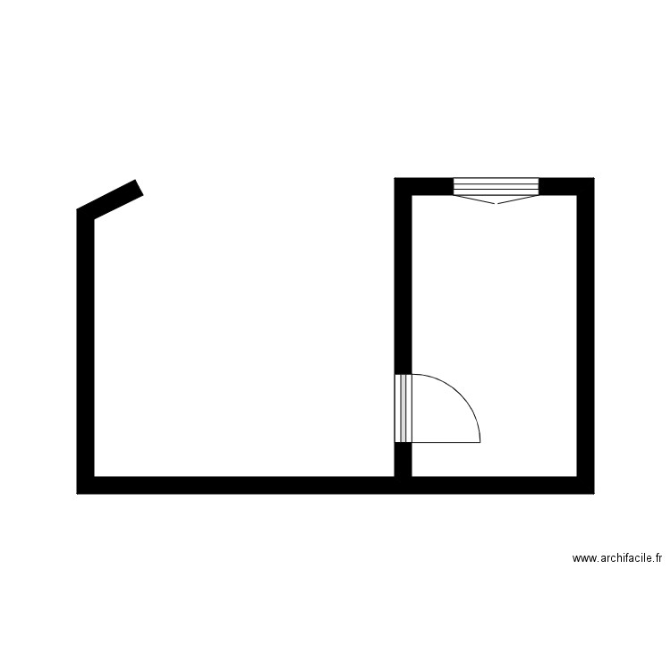 delorme. Plan de 3 pièces et 54 m2