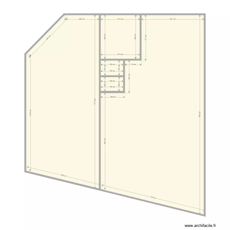 godard plaine am toit. Plan de 5  et 148 m²