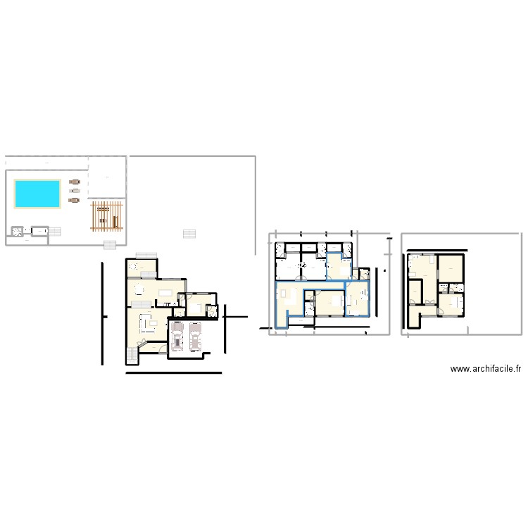 PLANO 111. Plan de 32 pièces et 422 m2