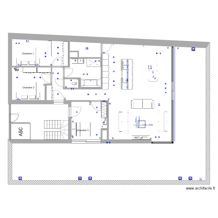 Appartement B5 visé. Plan de 0 pièce et 0 m2