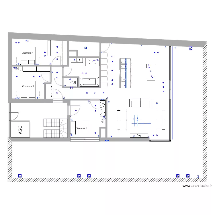 Appartement B5 visé. Plan de Appartement B5 visé. Plan de