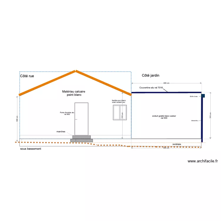 facade est final. Plan de 