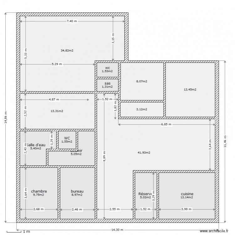 Maison. Plan de 0 pièce et 0 m2