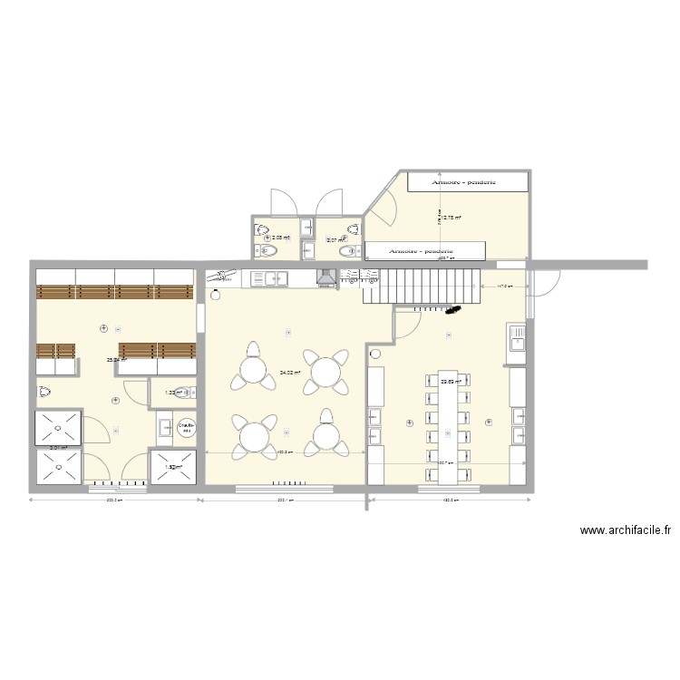 mvo 46. Plan de 9 pièces et 112 m2