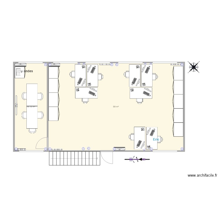 Open space Qualité. Plan de 0 pièce et 0 m2