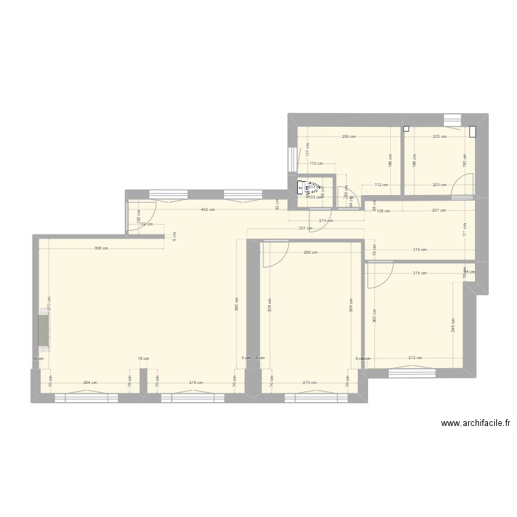 Secrétan. Plan de 0 pièce et 0 m2