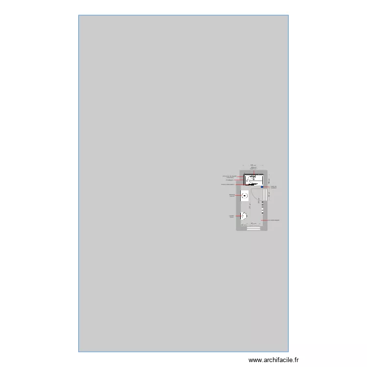 Plan projet&eacute; 3670 LAZREQ. Plan de 