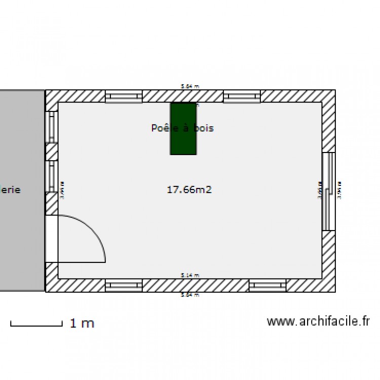 Camp chasse. Plan de 0 pièce et 0 m2