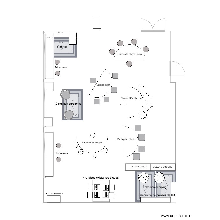 ecole. Plan de 0 pièce et 0 m2