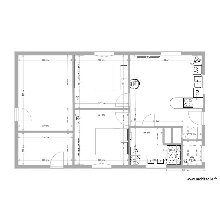 chalet clefcy 5. Plan de 