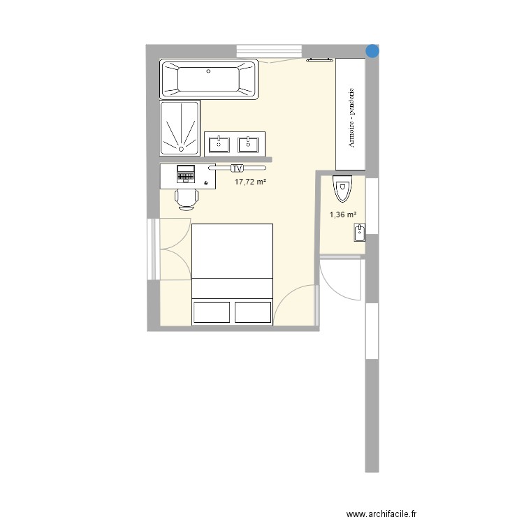 Chambra parentale v2. Plan de 0 pièce et 0 m2