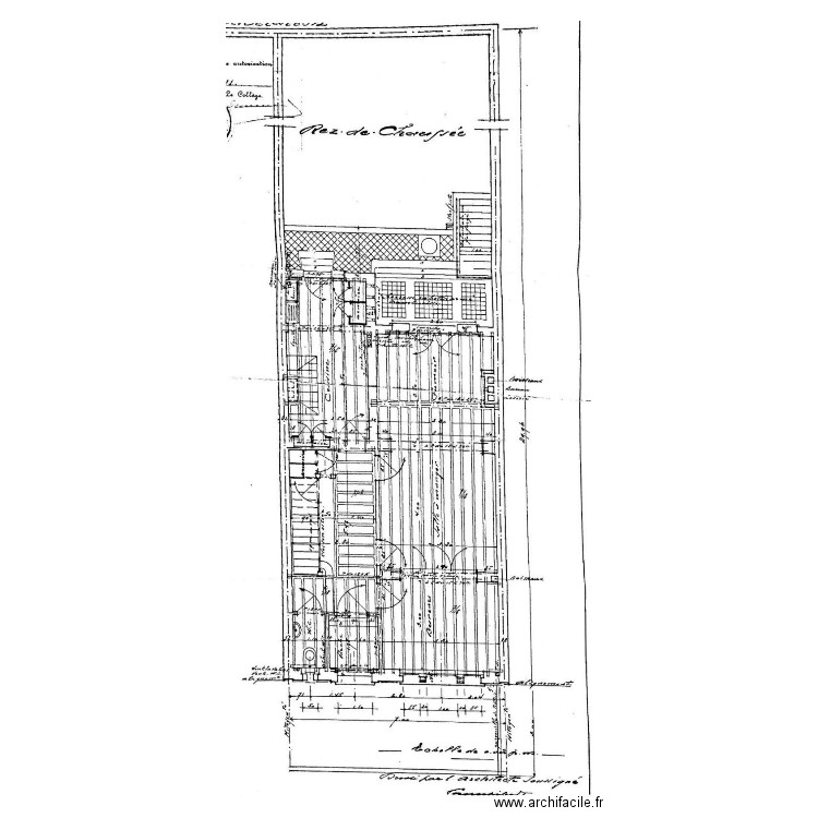 plan RDC BXL. Plan de 0 pièce et 0 m2