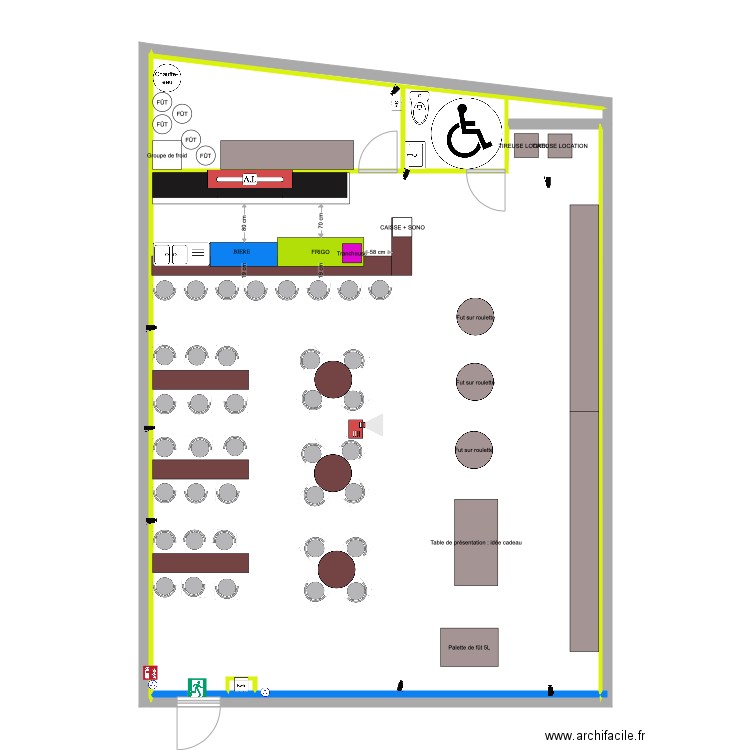 cave a bar 2. Plan de 0 pièce et 0 m2