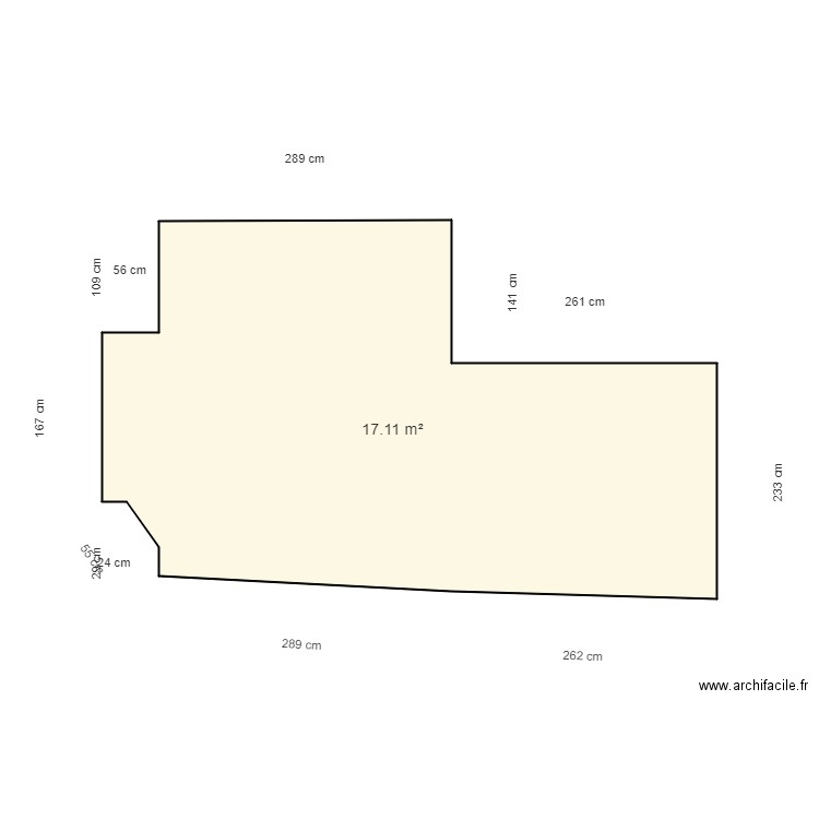 heredia arnaud. Plan de 1 pièce et 17 m2