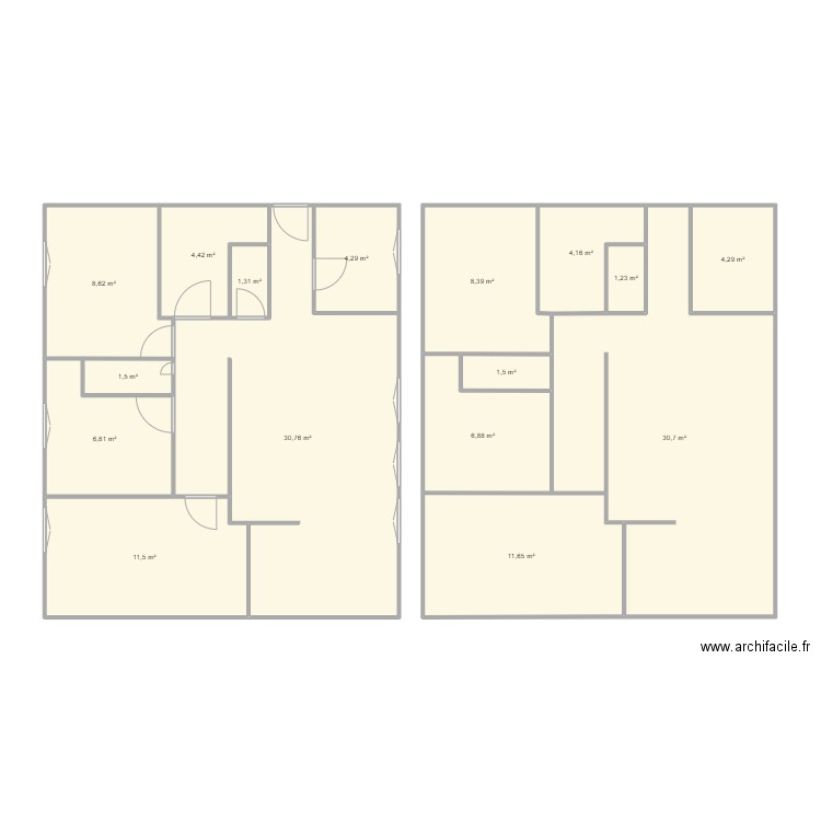 Maison 1. Plan de 0 pièce et 0 m2