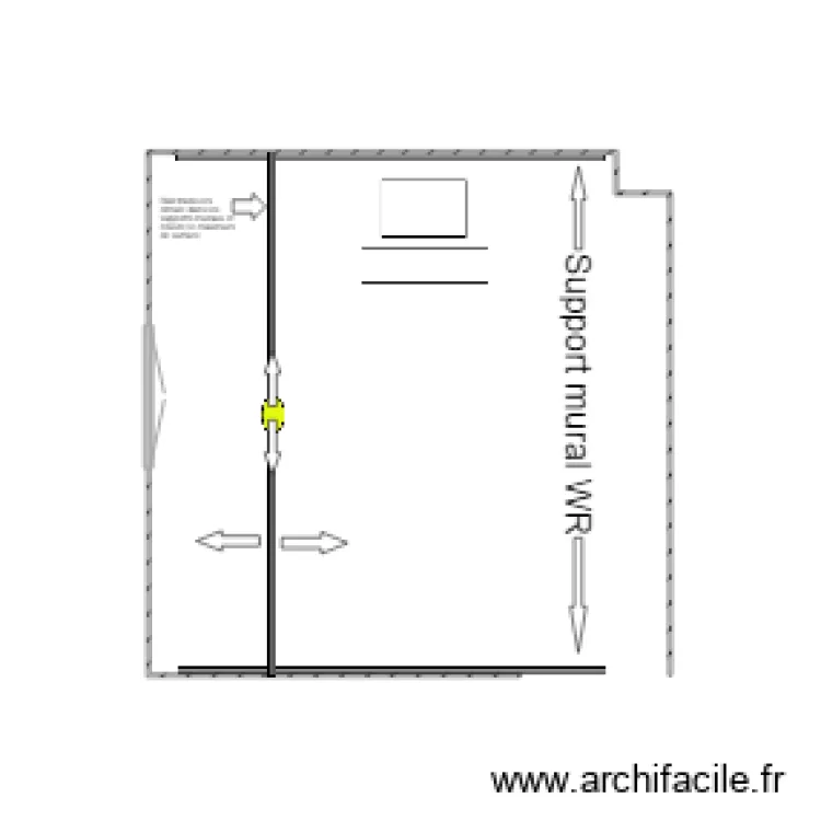 wall rail plan. Plan de 