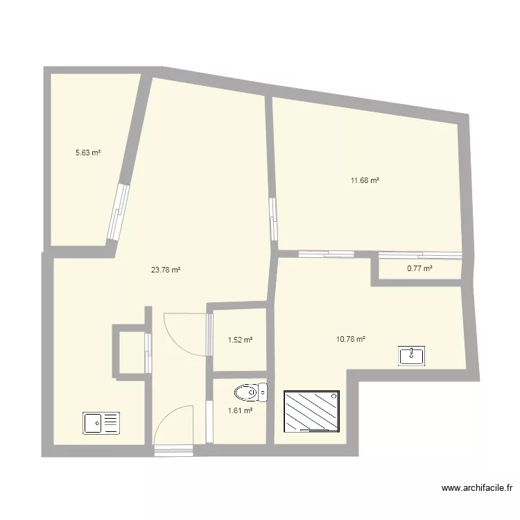 appart. Plan de appart. Plan de