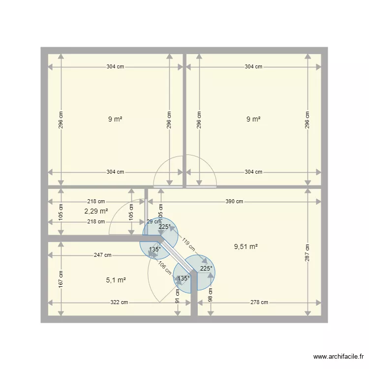 BUNGALOW COUDRAY. Plan de 