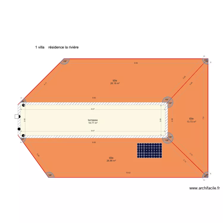 residence la riviere  x 16 villa. Plan de 