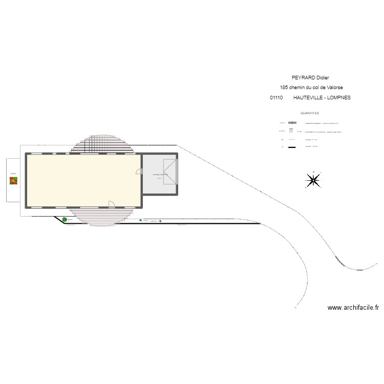 2022 03 31 HAUTEVILLE Surfaces 3. Plan de 2 pièces et 179 m2