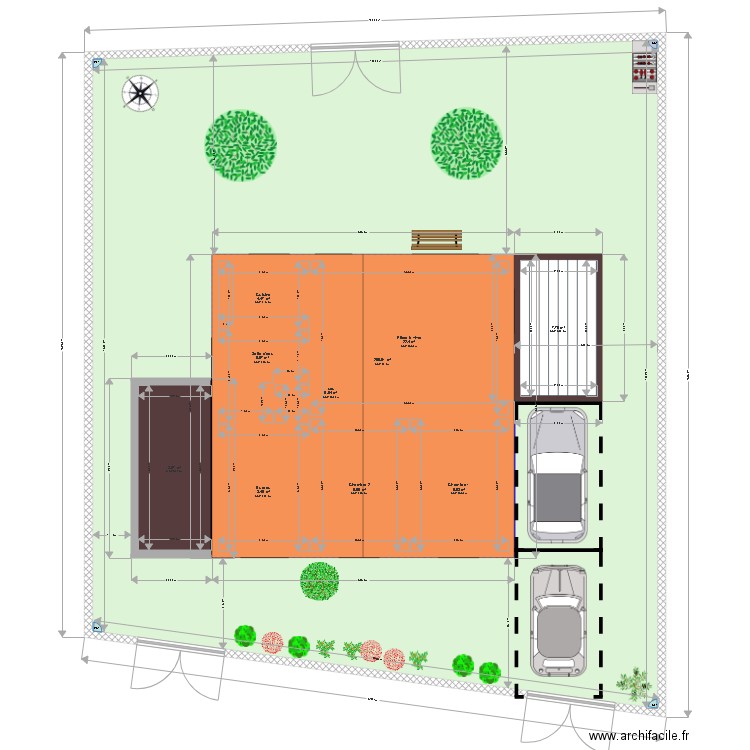 DAEMERS Projet Plan de masse. Plan de 0 pièce et 0 m2