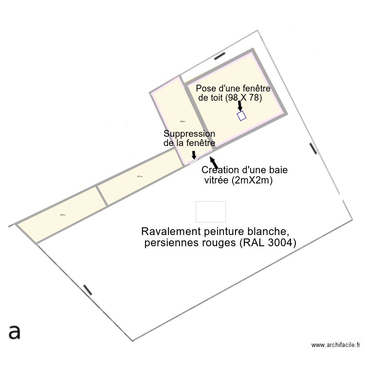 PONT DE BUIS changements façade. Plan de 0 pièce et 0 m2