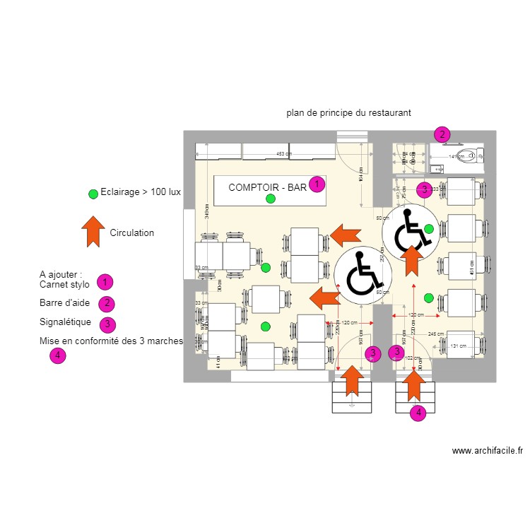 RESTAURANT LE RESTO DE CARO VALENCE. Plan de 0 pièce et 0 m2