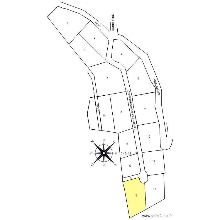 PARCELLA 15 URB TERRA PLANA SANT ROMA I MARGE. Plan de 0 pièce et 0 m2