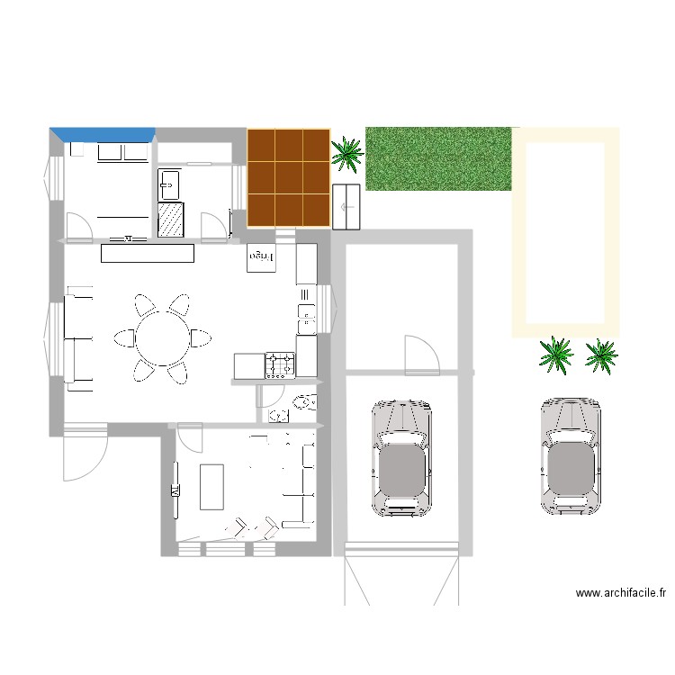 maison g. Plan de 0 pièce et 0 m2