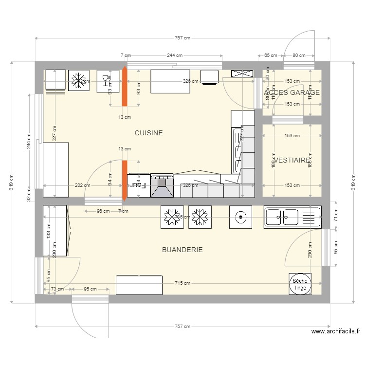 CUISINE NGOUEDI. Plan de 0 pièce et 0 m2