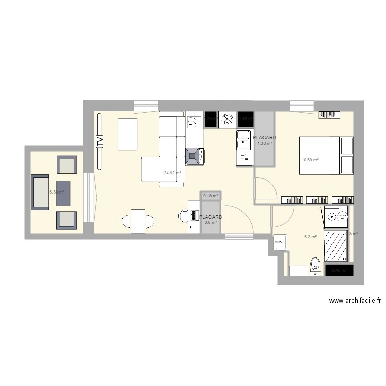 Appartement. Plan de 0 pièce et 0 m2
